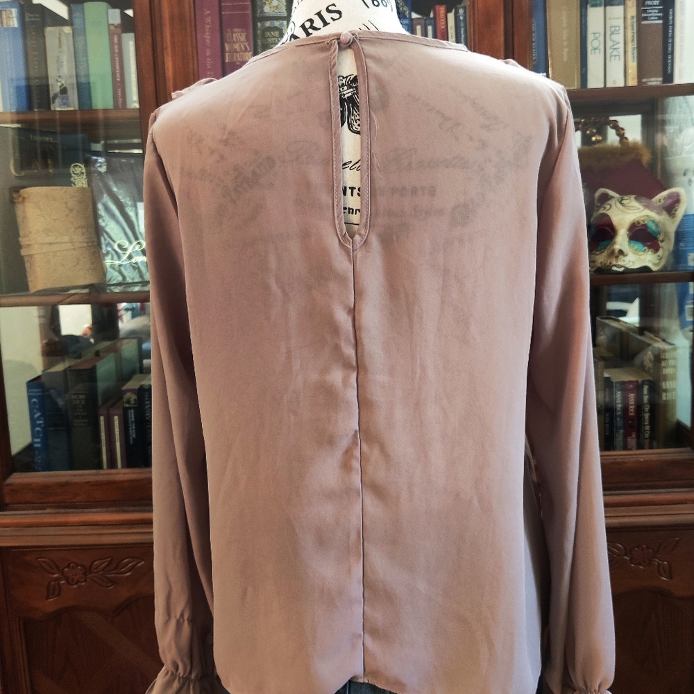 Sheer, Ruffled Blouse - Picture 3 of 3
